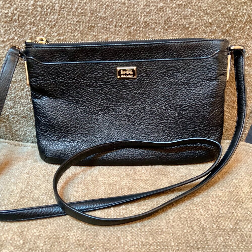 Coach cross body leather bag